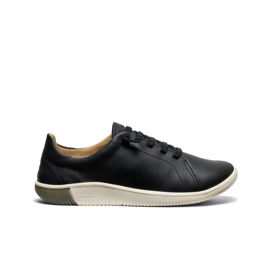 Keen Women's KNX Leather Sneaker Black/Star White
