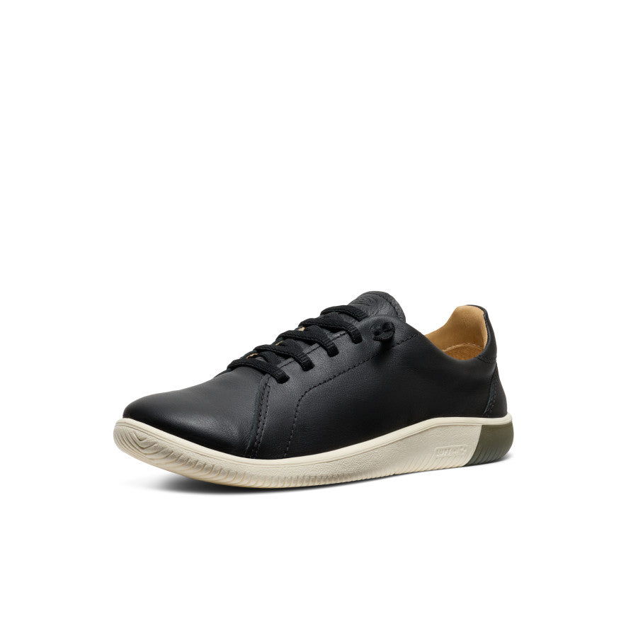 Keen Women's KNX Leather Sneaker Black/Star White
