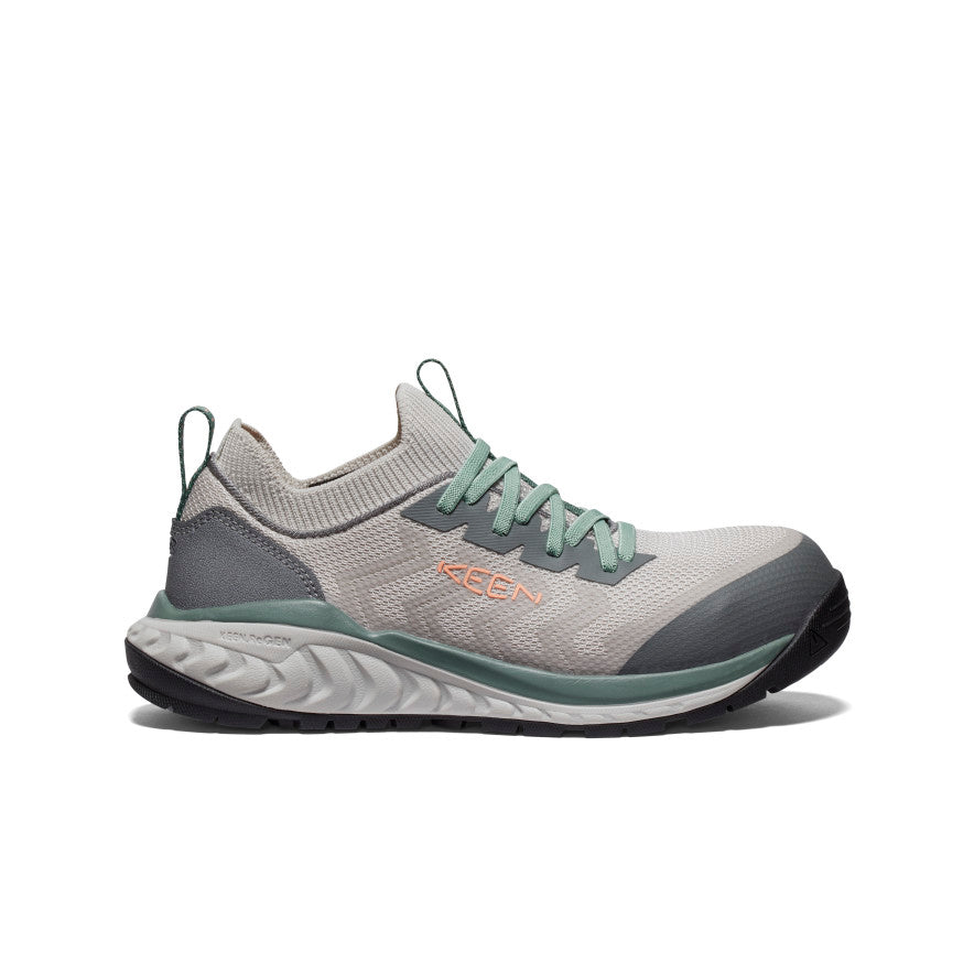Keen Women's Arvada Shift Work Sneaker (Carbon Toe) Steel Grey/Granite Green