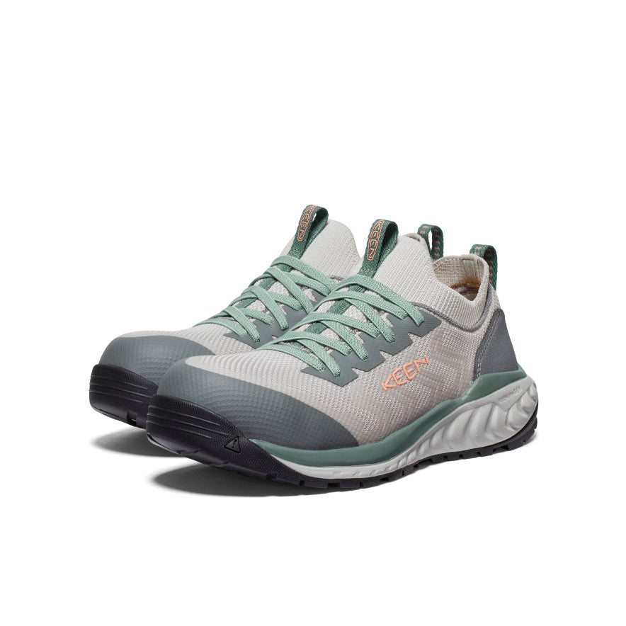 Keen Women's Arvada Shift Work Sneaker (Carbon Toe) Steel Grey/Granite Green