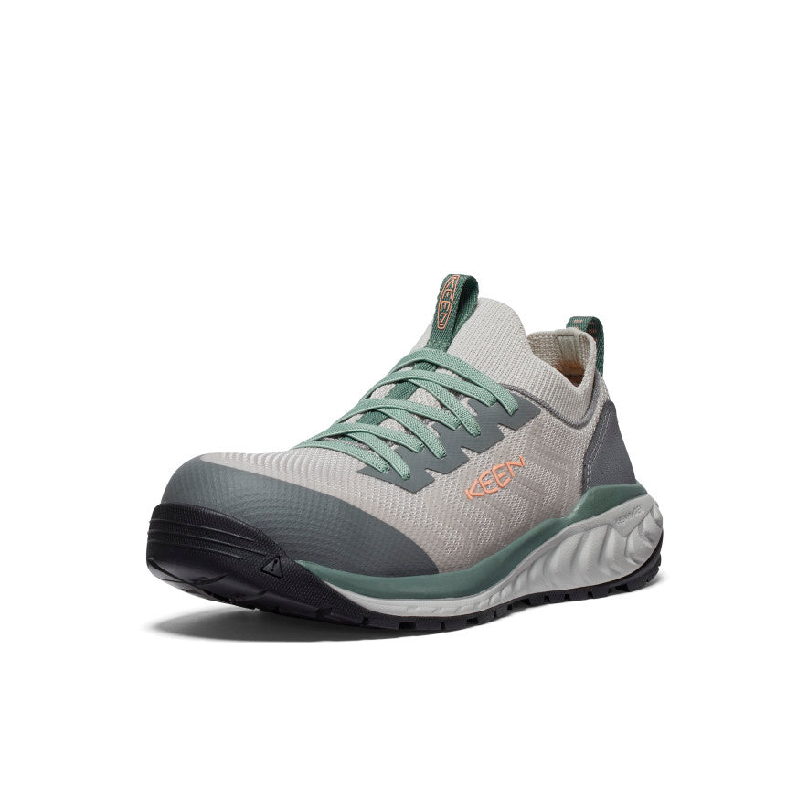 Keen Women's Arvada Shift Work Sneaker (Carbon Toe) Steel Grey/Granite Green