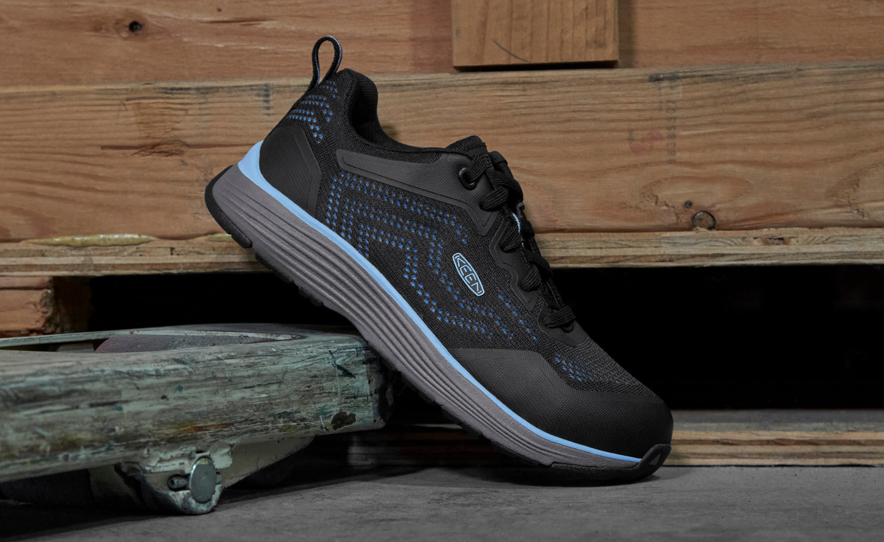 Keen Women's Sparta 2 (Aluminum Toe) Airy Blue/Black