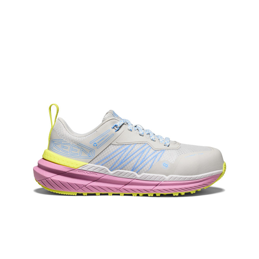 Keen Women's Speedworks ESD Work Sneaker (Carbon Toe) Alloy/Moonlight Mauve