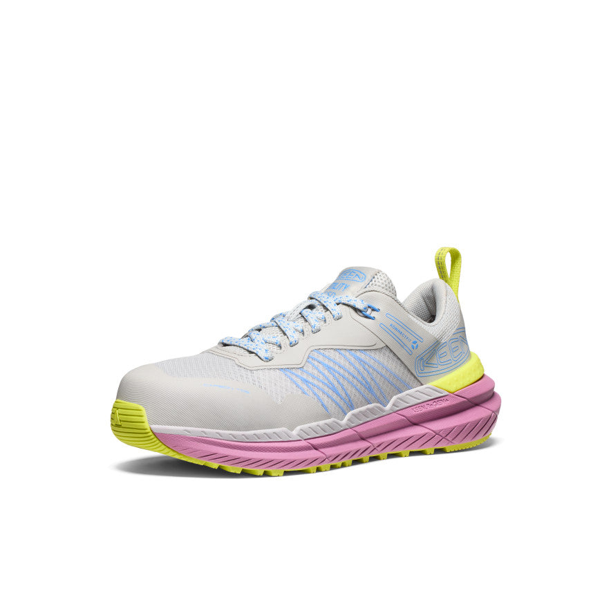 Keen Women's Speedworks ESD Work Sneaker (Carbon Toe) Alloy/Moonlight Mauve
