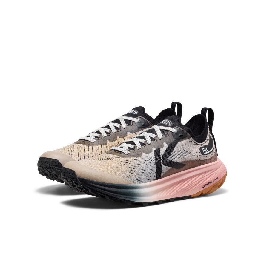 Keen Women's Seek Trail Running Shoe Black/Sunset Sand