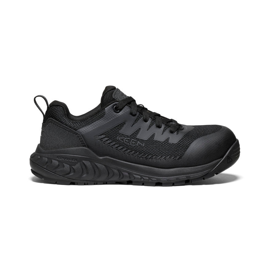 Keen Women's Arvada ESD Work Sneaker (Carbon Toe) Black/Black