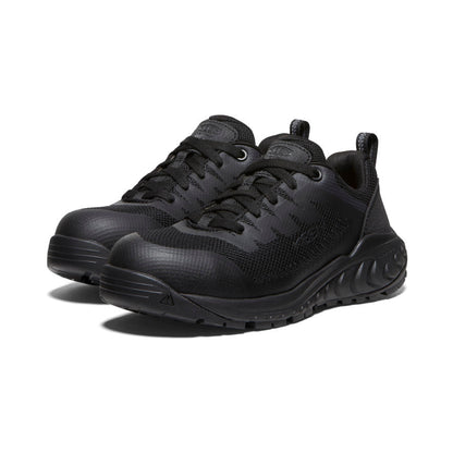 Keen Women's Arvada ESD Work Sneaker (Carbon Toe) Black/Black