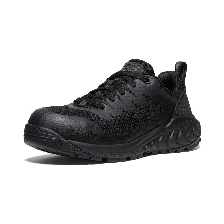 Keen Women's Arvada ESD Work Sneaker (Carbon Toe) Black/Black