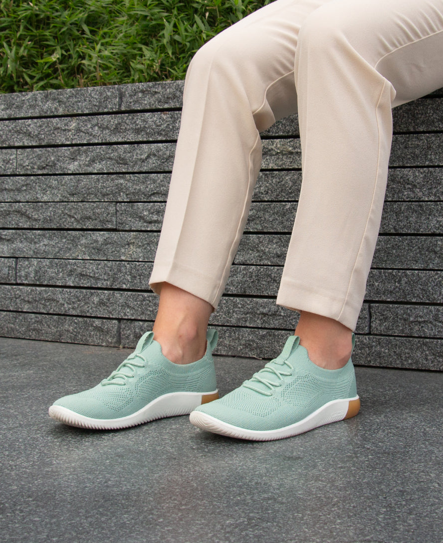 Keen Women's KNX Knit Sneaker Granite Green/Lichen