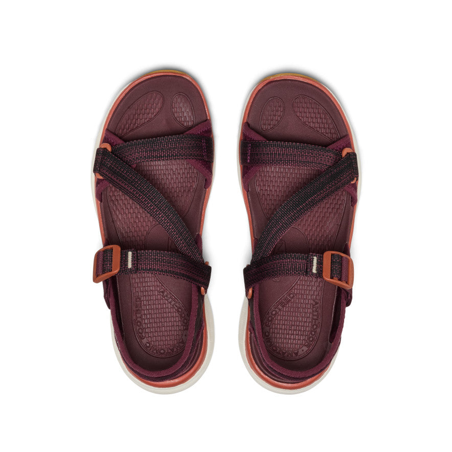 Keen Women's Leiki Open-Toe Sandal Fig/Burnt Brick