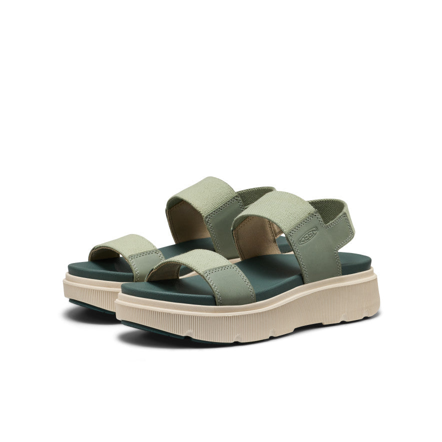 Keen Women's Elle Mila Backstrap Sandal Lily Pad/Dark Forest