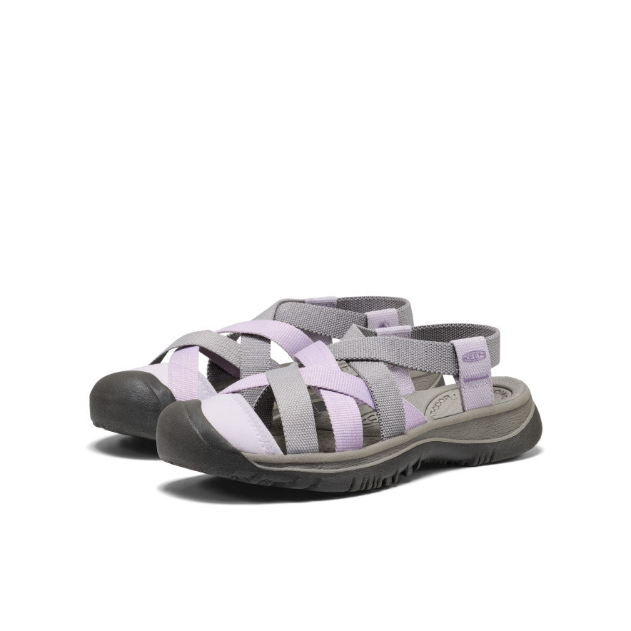 Keen Women's Whisper Lattice Sandal Alloy/Thistle
