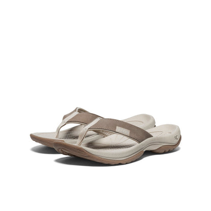 Keen Women's Kona Leather Flip-Flop Brindle/Silver Birch