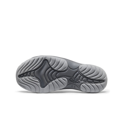 Keen Women's Bali Leather Slide Sandal Lily Pad/Steel Grey