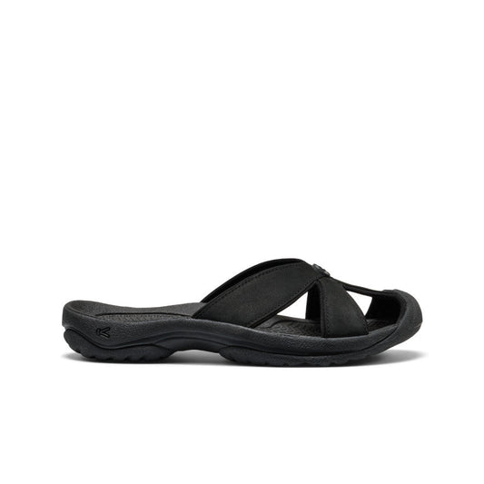 Keen Women's Bali Leather Slide Sandal Black/Black