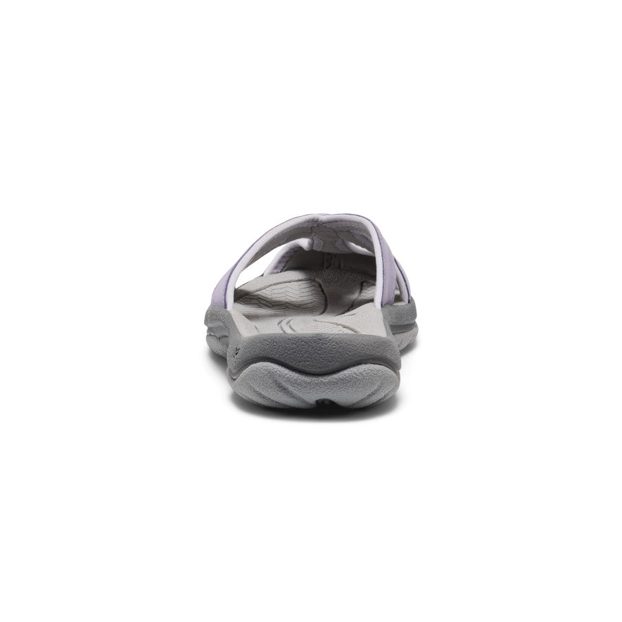 Keen Women's Bali Leather Slide Sandal Purple Haze/Steel Grey