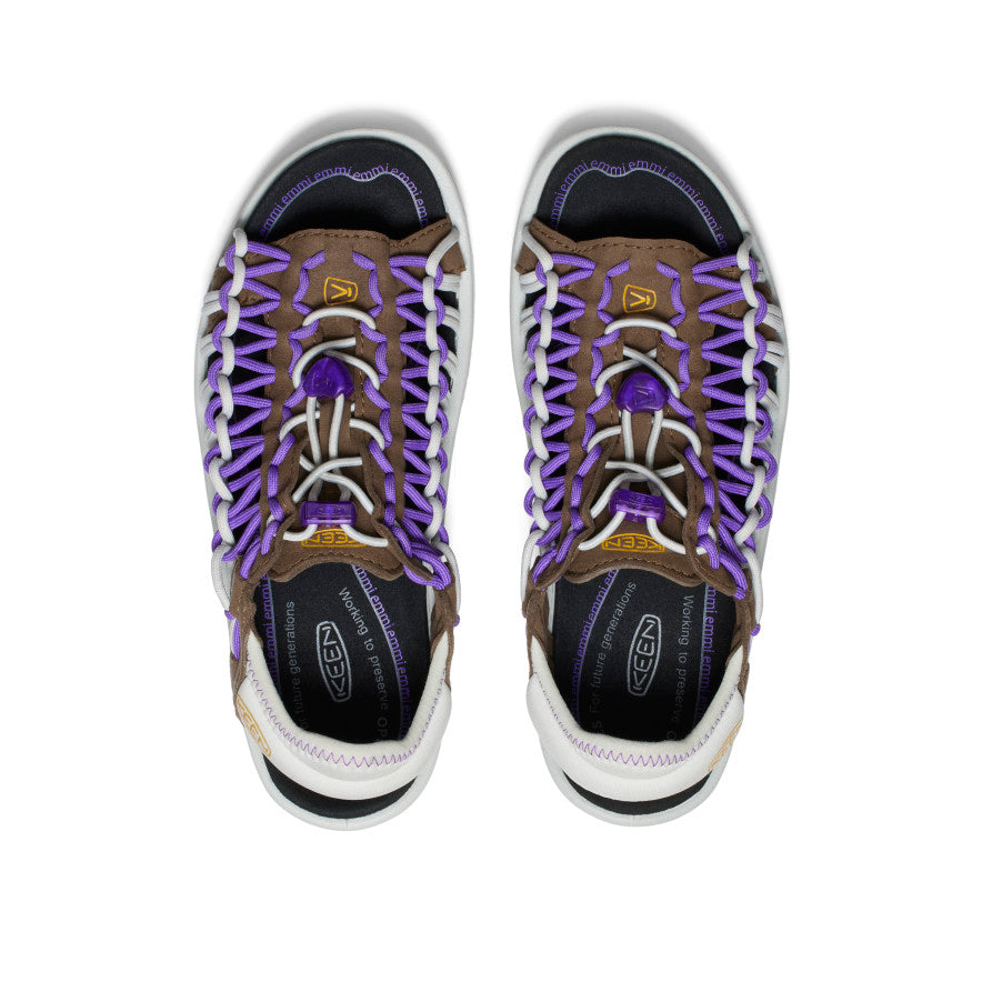 Keen Women's UNEEK II Open Toe x emmi Dark Earth/Tillandsia Purple