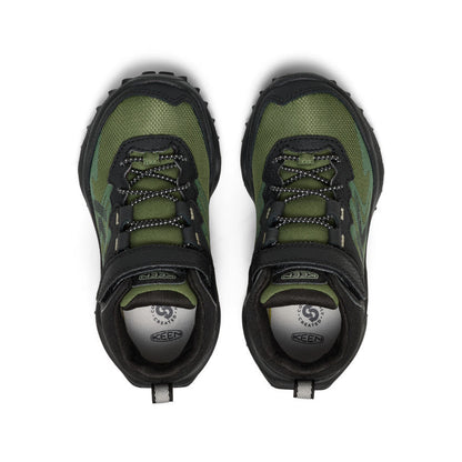 Keen Little Kids' Zionic Waterproof Hiker Black/Bronze Green