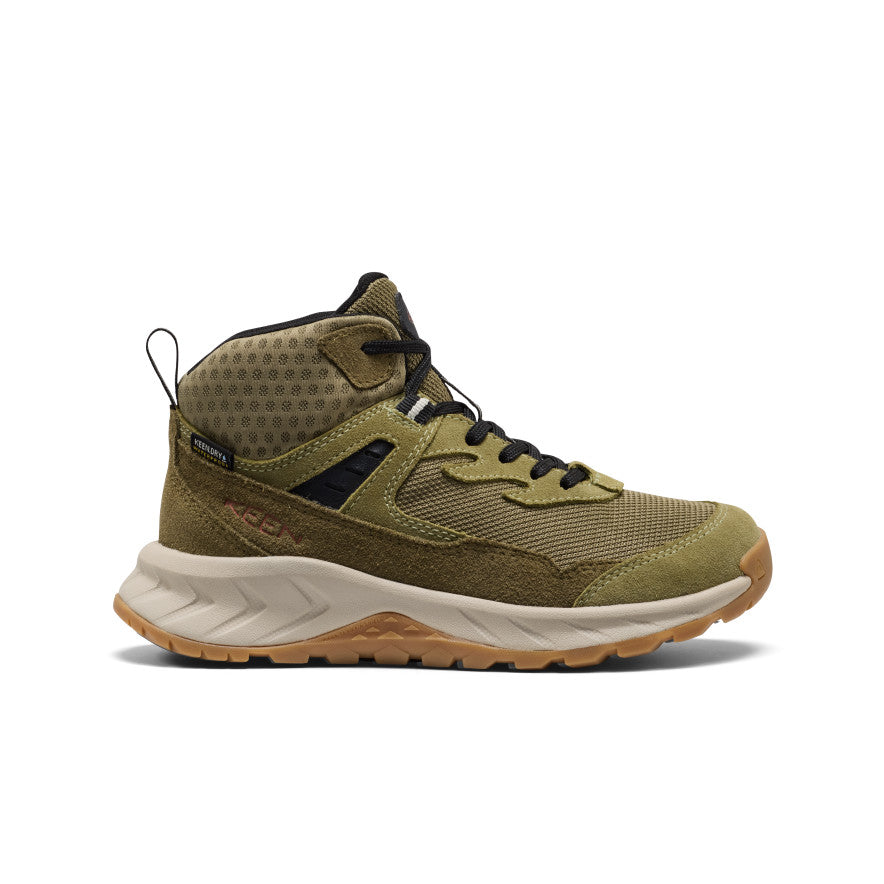 Keen Big Kids' Hightrail Waterproof Hiking Boot Dark Olive/Martini Olive