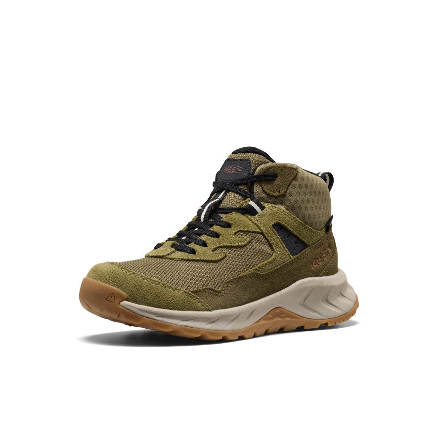 Keen Big Kids' Hightrail Waterproof Hiking Boot Dark Olive/Martini Olive