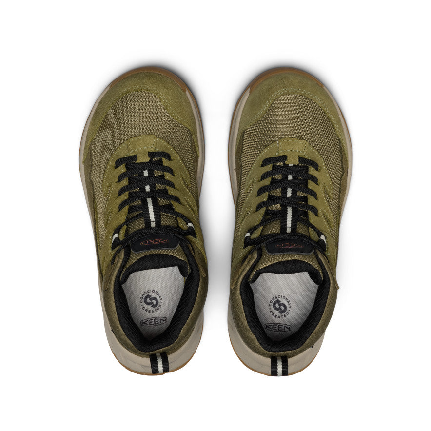 Keen Big Kids' Hightrail Waterproof Hiking Boot Dark Olive/Martini Olive