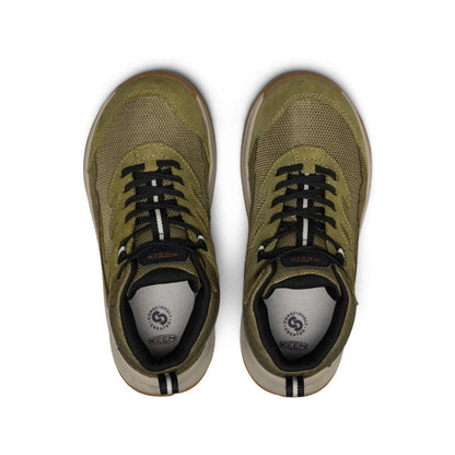 Keen Big Kids' Hightrail Waterproof Hiking Boot Dark Olive/Martini Olive