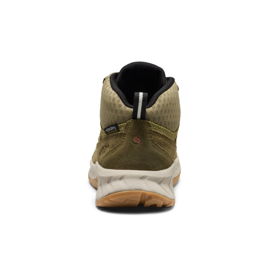 Keen Big Kids' Hightrail Waterproof Hiking Boot Dark Olive/Martini Olive