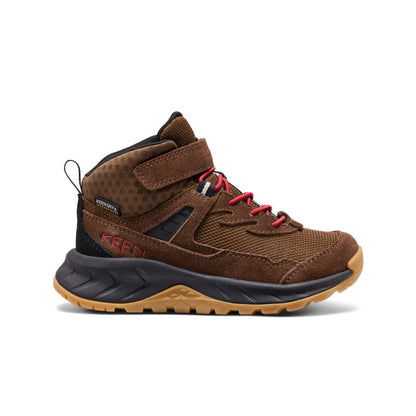 Keen Little Kids' Hightrail Waterproof Hiking Boot Dark Earth/Garnet