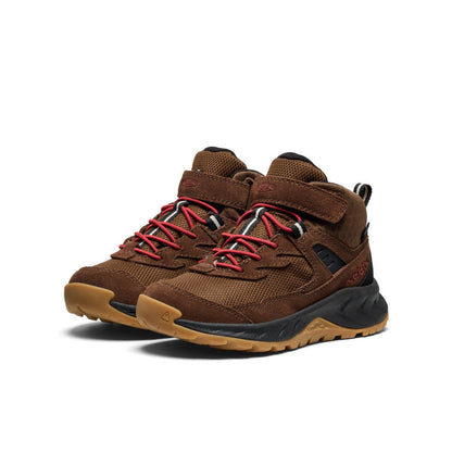 Keen Little Kids' Hightrail Waterproof Hiking Boot Dark Earth/Garnet