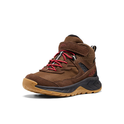 Keen Little Kids' Hightrail Waterproof Hiking Boot Dark Earth/Garnet