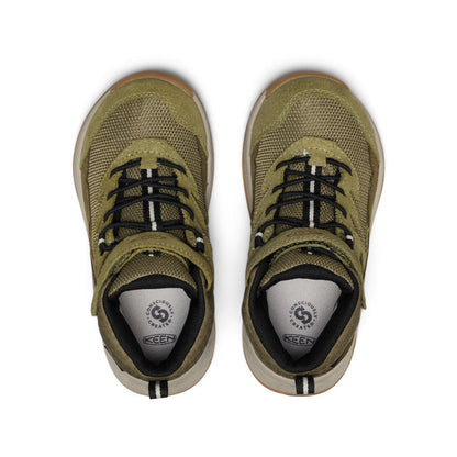 Keen Little Kids' Hightrail Waterproof Hiking Boot Dark Olive/Martini Olive