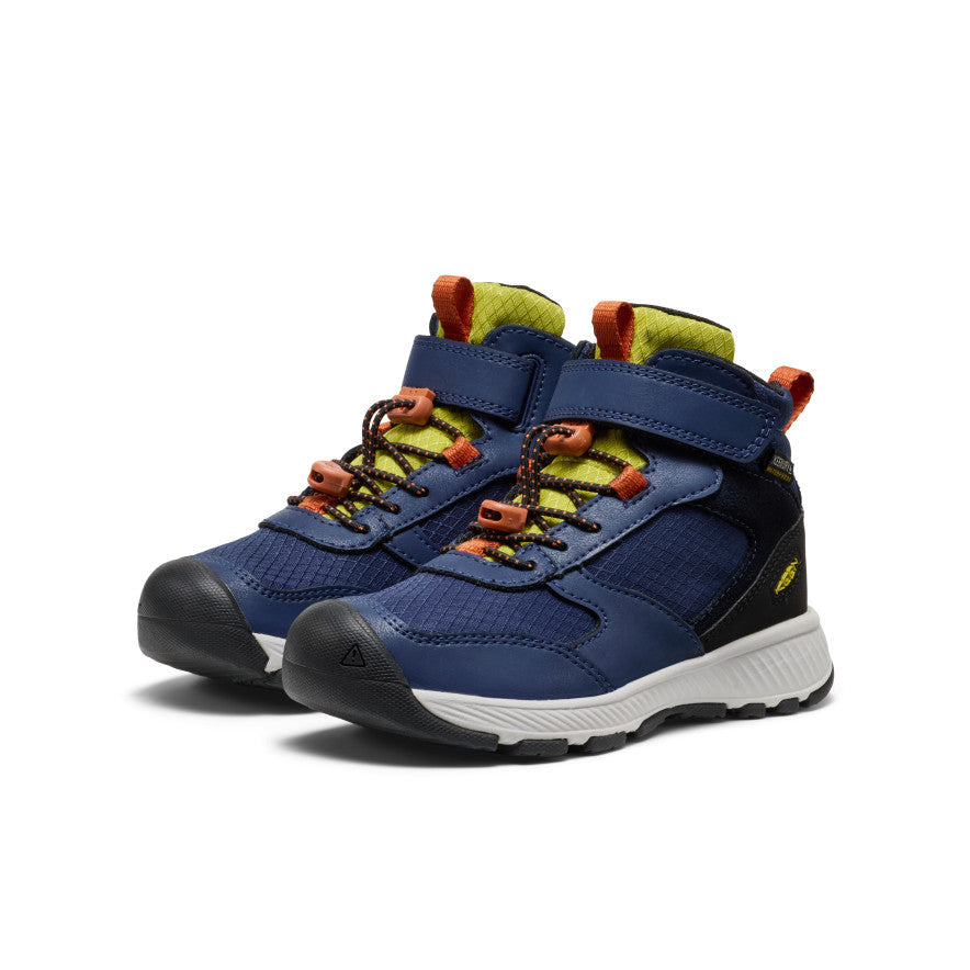 Keen Little Kids' Skua Waterproof Boot Naval Academy/Rogue Green