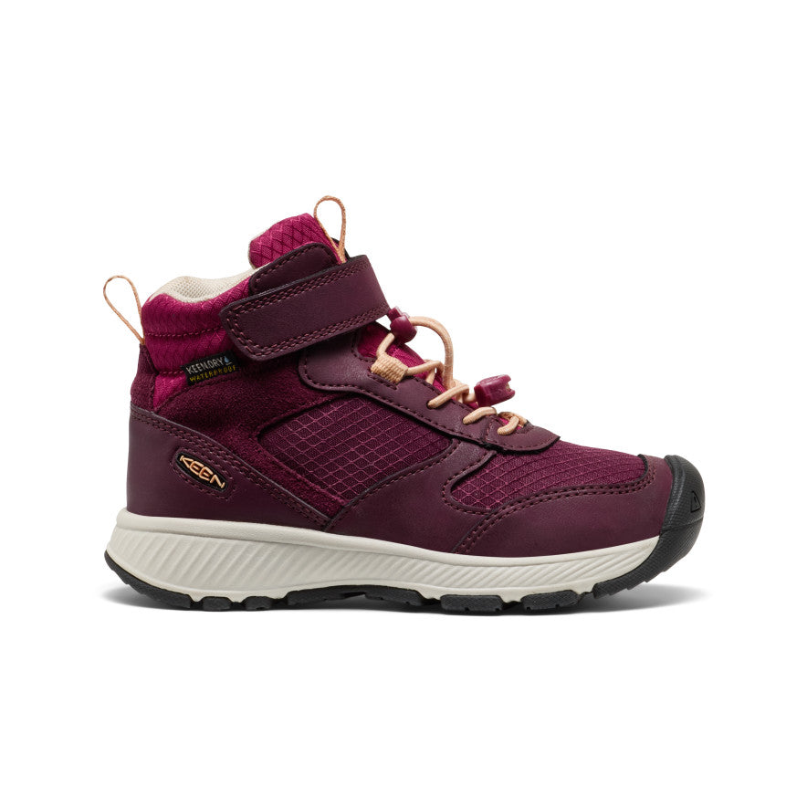 Keen Little Kids' Skua Waterproof Boot Fig/Peach Fuzz