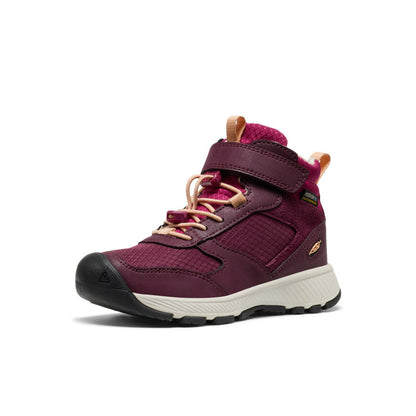 Keen Little Kids' Skua Waterproof Boot Fig/Peach Fuzz