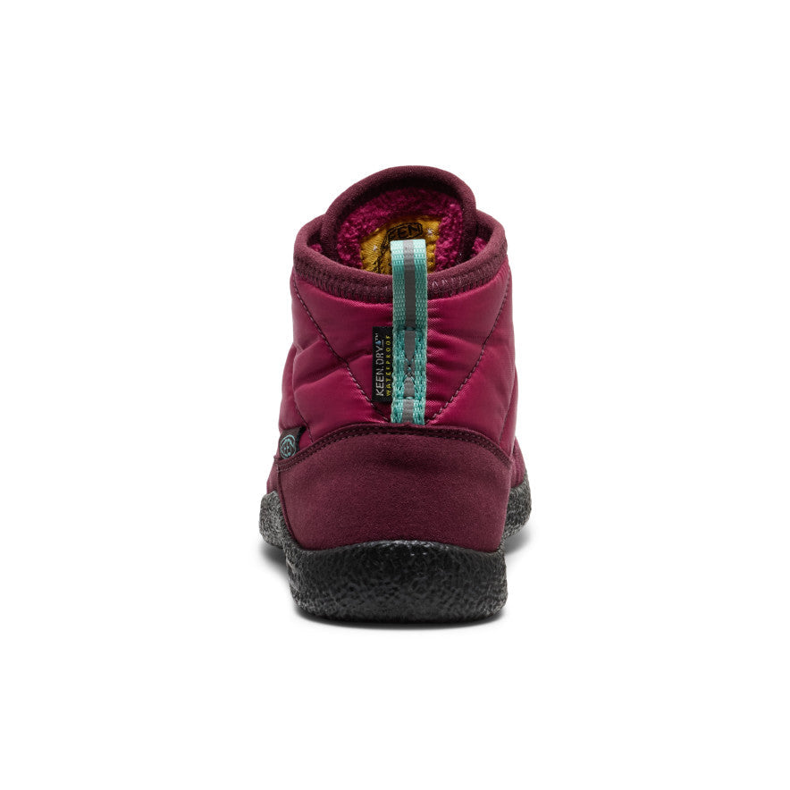Keen Big Kids' Howser II Waterproof Chukka Beaujolais/Pool Blue