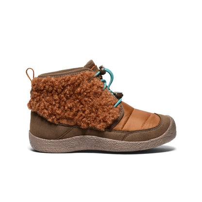 Keen Big Kids' Howser II Waterproof Chukka Roasted Pecan/Dark Earth