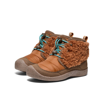 Keen Big Kids' Howser II Waterproof Chukka Roasted Pecan/Dark Earth