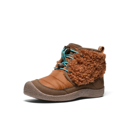Keen Big Kids' Howser II Waterproof Chukka Roasted Pecan/Dark Earth