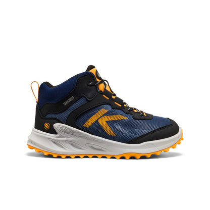 Keen Big Kids' Zionic Waterproof Boot Naval Academy/Bright Marigold