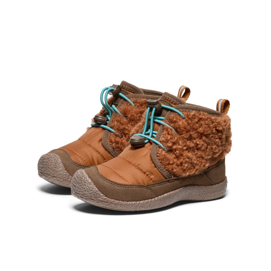 Keen Little Kids' Howser II Waterproof Chukka Roasted Pecan/Dark Earth
