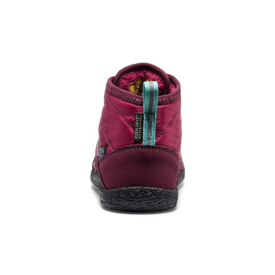 Keen Little Kids' Howser II Waterproof Chukka Beaujolais/Pool Blue