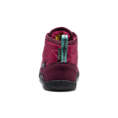Keen Little Kids' Howser II Waterproof Chukka Beaujolais/Pool Blue