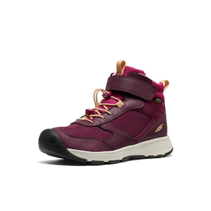 Keen Big Kids' Skua Waterproof Boot Fig/Peach Fuzz