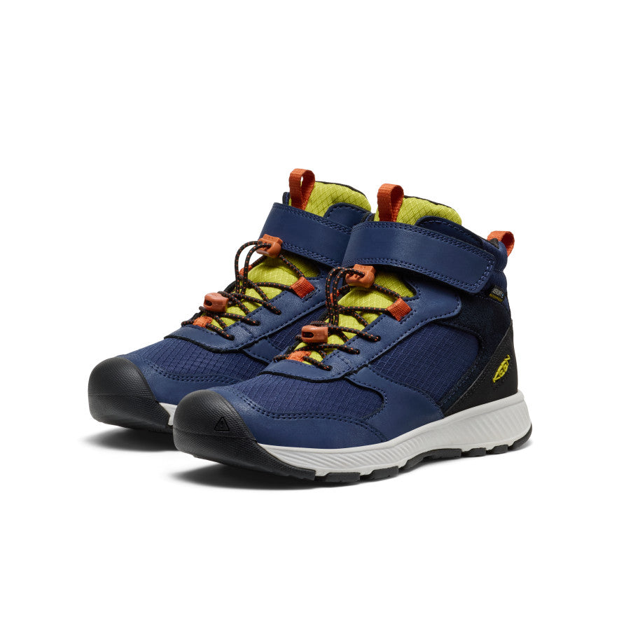 Keen Big Kids' Skua Waterproof Boot Naval Academy/Rogue Green