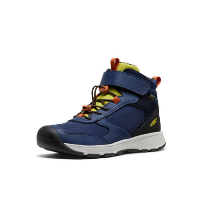 Keen Big Kids' Skua Waterproof Boot Naval Academy/Rogue Green