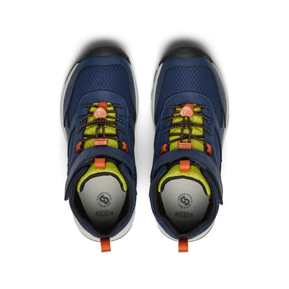 Keen Big Kids' Skua Waterproof Boot Naval Academy/Rogue Green