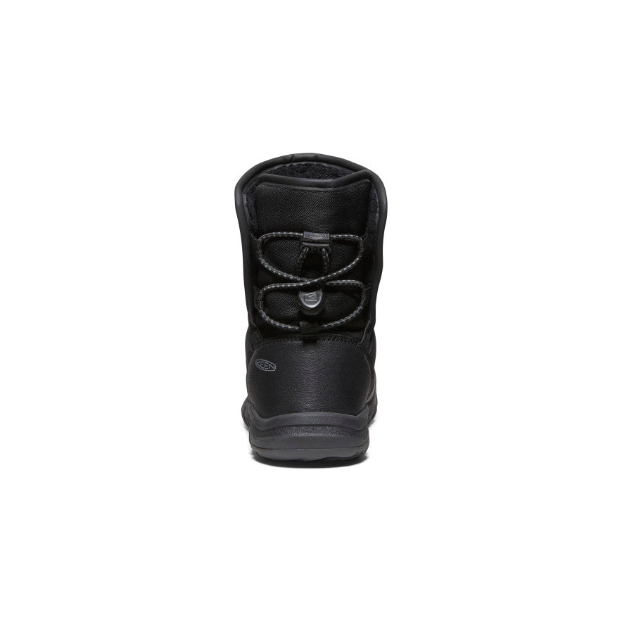Keen Little Kids' Puffrider Waterproof Winter Boot Black/Steel Grey