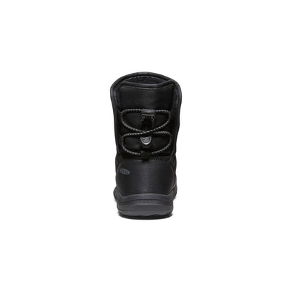 Keen Little Kids' Puffrider Waterproof Winter Boot Black/Steel Grey