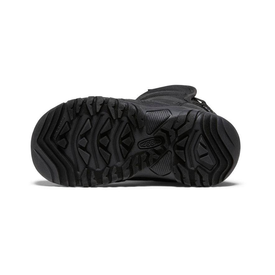 Keen Little Kids' Puffrider Waterproof Winter Boot Black/Steel Grey