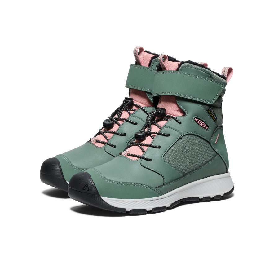 Keen Big Kids' Skua Waterproof Winter Boot Dark Forest/Rose Elegance
